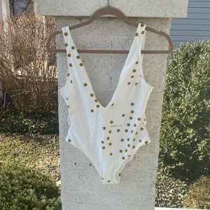 Normaillot Bossy polka dot print one piece swimsuit